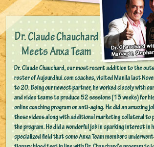 Dr. Claude Chauchard Meets Anxa Team